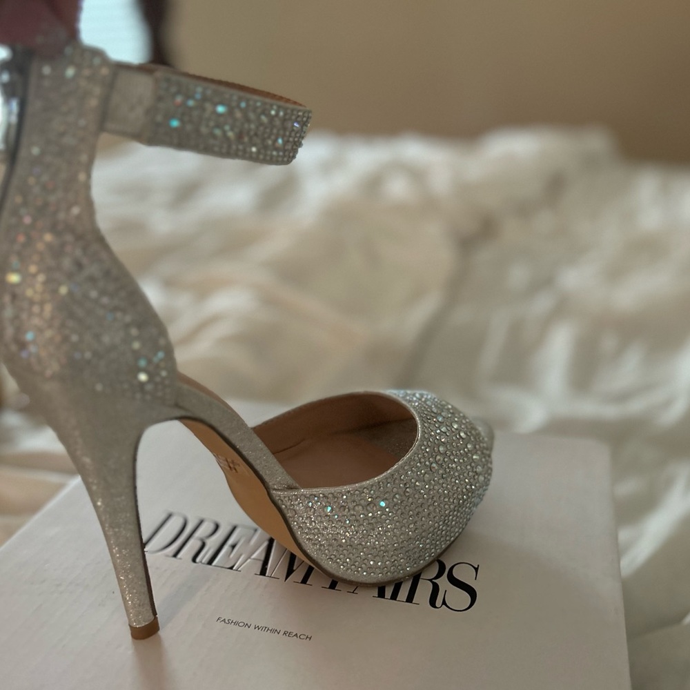 Silver High Heels